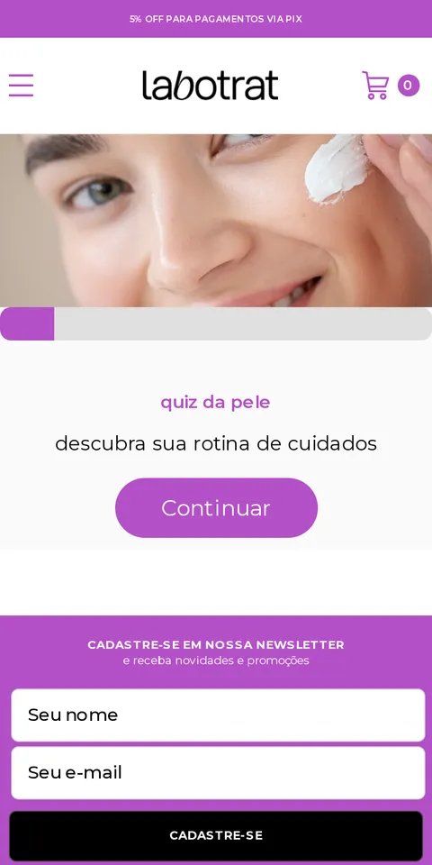 O mesmo quiz da Labotrat no celular